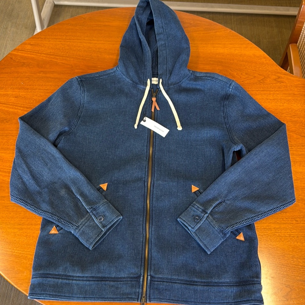 Navy blue Taylor Stitch Zip-Up Hoodie